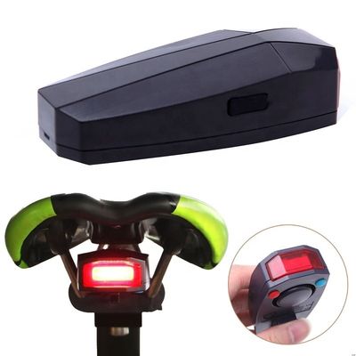 COB Fuente de luz brillante Control remoto inalámbrico Alarma antirrobo para bicicletas con 110 dB de sonido