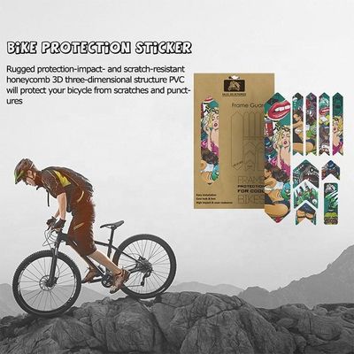 Pegatinas de bicicleta de PVC para protección del marco antideslizante de la MTB y diseño personalizado de la bicicleta de carretera