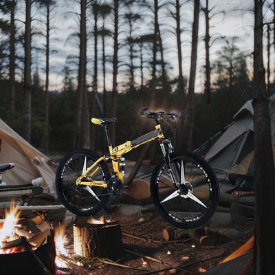 26 pulgadas Opp Bolsa 10 Pcs Hombres de acero bicicleta de montaña con freno de disco y tenedor de aluminio
