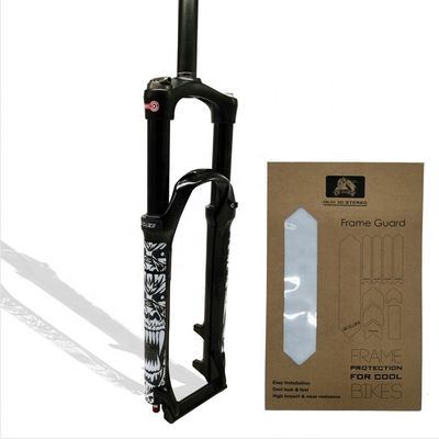 Autoadhesivo de protección de tenedor de bicicleta 3D impermeable para protección decorativa del marco de la bicicleta