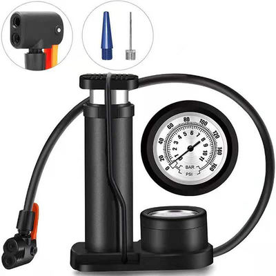 Tiempo de entrega 7-15 días Mini Kit de reparación de bicicletas con válvula de Schrader y bomba de calibre