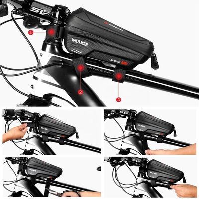 Bolsa de pantalla táctil de casquillo de teléfono a prueba de agua de 6.6 pulgadas para MTB Pack 1L Capacidad Accesorios de bicicleta