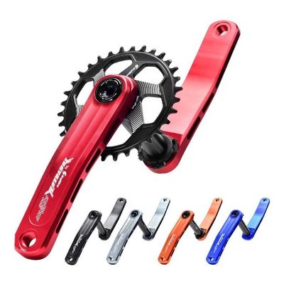 Crankset de bicicleta MTB con anillo de cadena 30/32/34/36/38T y longitud de manivela de 170 mm