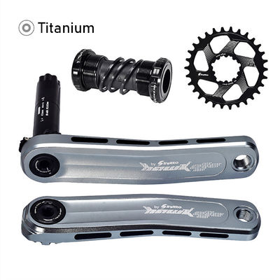 Crankset de bicicleta MTB con anillo de cadena 30/32/34/36/38T y longitud de manivela de 170 mm