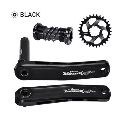 Crankset de bicicleta MTB con anillo de cadena 30/32/34/36/38T y longitud de manivela de 170 mm